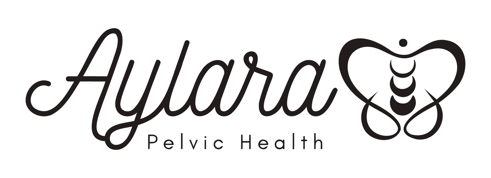 Aylara Pelvic Health horizontal logo, black