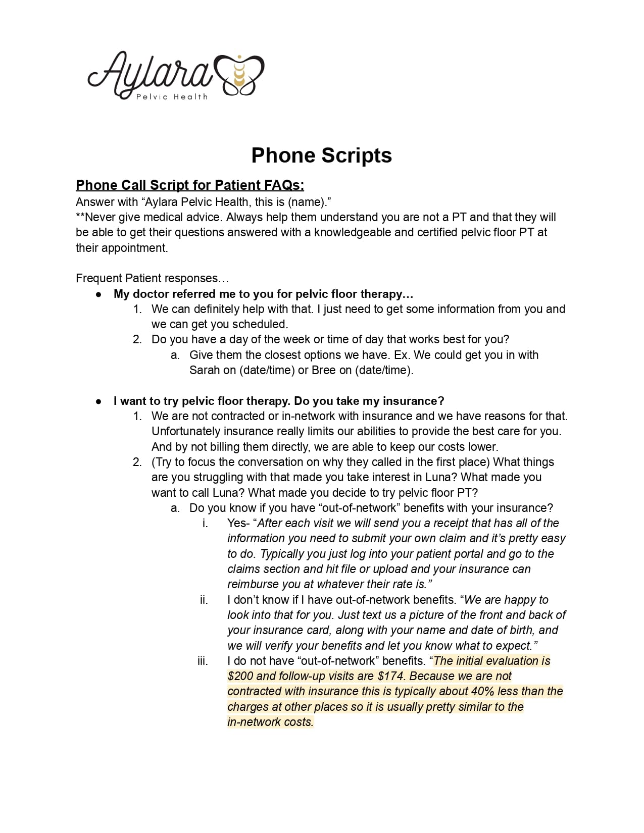 Phone Scripts preview